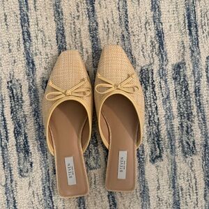Seven by Steve Madden Beige Calandra Mules